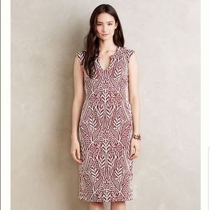 Anthropologie Picotage Sheath Dress